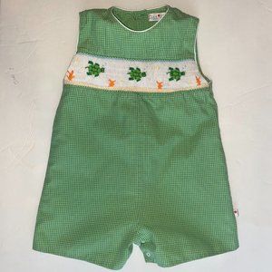 Petit Ami Baby Boy Smocked Romper Size 12 months